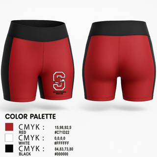 Womens Shorts, Saranac RedHawks (Saranac Wrestling Club), Wrestling, Teamtime, Team time, sublimation, custom sports apparel, team uniforms, spirit wear, spiritwear, sports uniforms, custom shirts, team store, custom team store, fundraiser sports, apparel fundraiser