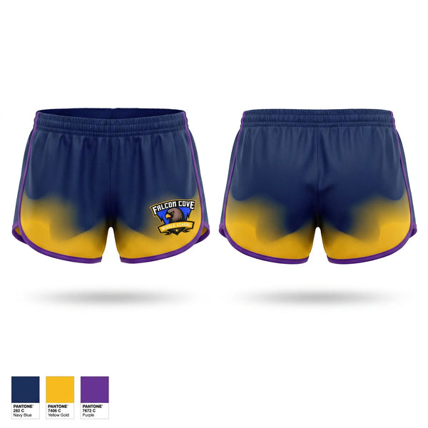 Womens Shorts, Falcon cove  cross country, Cross Country, Teamtime, Team time, sublimation, custom sports apparel, team uniforms, spirit wear, spiritwear, sports uniforms, custom shirts, team store, custom team store, fundraiser sports, apparel fundraiser