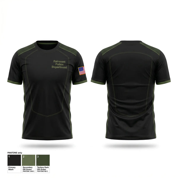 Short Sleeve Performance Shirt, Fairmont Police Department, Police, Teamtime, Team time, sublimation, custom sports apparel, team uniforms, spirit wear, spiritwear, sports uniforms, custom shirts, team store, custom team store, fundraiser sports, apparel fundraiser