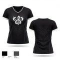 Barbarians Hawaii 57662281 Women's Short Sleeve V-neck Shirt - 1