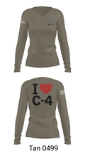 5th EOD 25379436 Women's Long Sleeve V-neck Shirt - 11