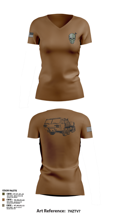 Fco 3-4AHB 30647083 Women's Short Sleeve V-neck Shirt - 2