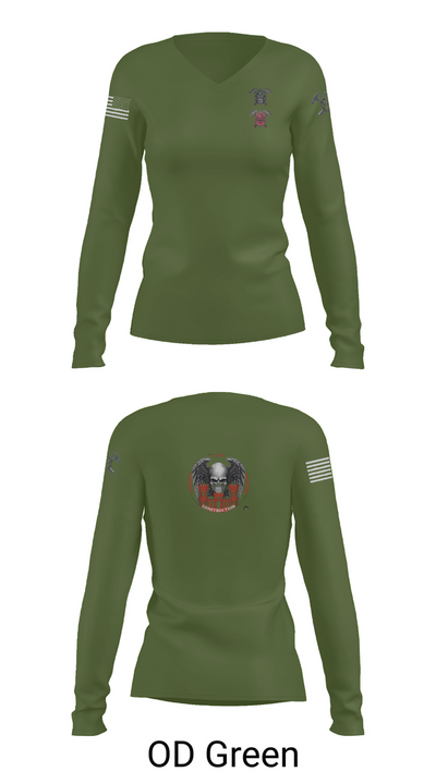 HEAVY HITTERS 28410446 Women's Long Sleeve V-neck Shirt - 57