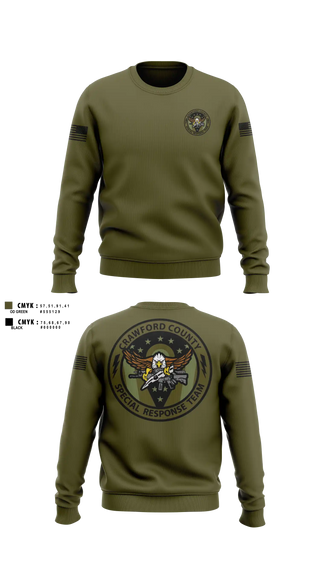 Crew Neck Sweatshirt, Crawford County Special Response Team, Police, Teamtime, Team time, sublimation, custom sports apparel, team uniforms, spirit wear, spiritwear, sports uniforms, custom shirts, team store, custom team store, fundraiser sports, apparel fundraiser
