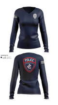 Jefferson College Police Department 39962708 Women's Long Sleeve V-neck Shirt - 22