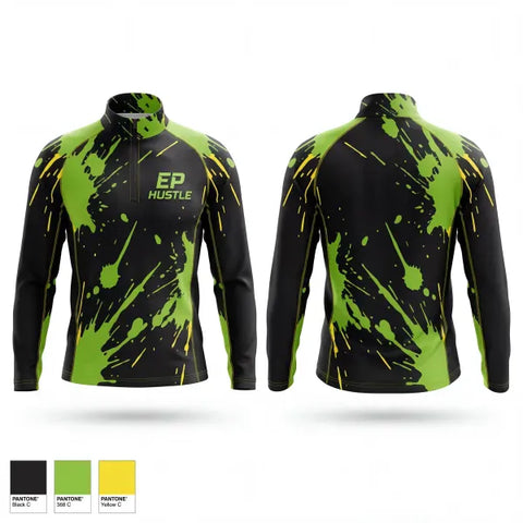 Quarter Zip Jacket, EP HUSTLE, Men's Basketball, Teamtime, Team time, sublimation, custom sports apparel, team uniforms, spirit wear, spiritwear, sports uniforms, custom shirts, team store, custom team store, fundraiser sports, apparel fundraiser