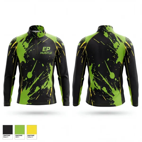 Quarter Zip Jacket, EP HUSTLE, Men's Basketball, Teamtime, Team time, sublimation, custom sports apparel, team uniforms, spirit wear, spiritwear, sports uniforms, custom shirts, team store, custom team store, fundraiser sports, apparel fundraiser