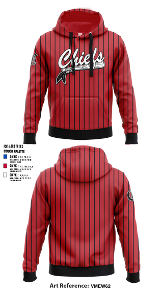 Hoodie, Chiefs, Baseball, Teamtime, Team time, sublimation, custom sports apparel, team uniforms, spirit wear, spiritwear, sports uniforms, custom shirts, team store, custom team store, fundraiser sports, apparel fundraiser