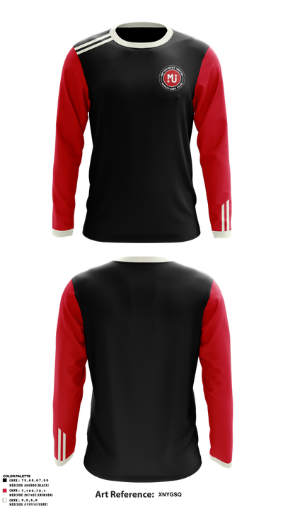 MetroWest United 30691728 Long Sleeve Performance Shirt 1