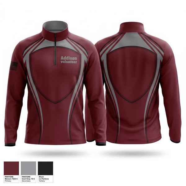 Windbreaker, Addison volunteer, Fire Department, Teamtime, Team time, sublimation, custom sports apparel, team uniforms, spirit wear, spiritwear, sports uniforms, custom shirts, team store, custom team store, fundraiser sports, apparel fundraiser
