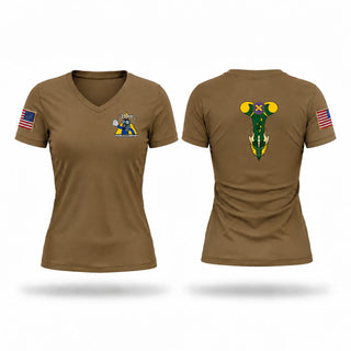 Womens Short Sleeve Vneck Shirt, 357th Spicy Company, Army, Teamtime, Team time, sublimation, custom sports apparel, team uniforms, spirit wear, spiritwear, sports uniforms, custom shirts, team store, custom team store, fundraiser sports, apparel fundraiser