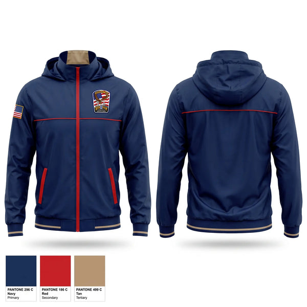 Windbreaker, Rescue 2, Fire Department, Teamtime, Team time, sublimation, custom sports apparel, team uniforms, spirit wear, spiritwear, sports uniforms, custom shirts, team store, custom team store, fundraiser sports, apparel fundraiser