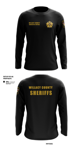 Long Sleeve Performance Shirt, Willacy County Sheriff's Office, Police, Teamtime, Team time, sublimation, custom sports apparel, team uniforms, spirit wear, spiritwear, sports uniforms, custom shirts, team store, custom team store, fundraiser sports, apparel fundraiser