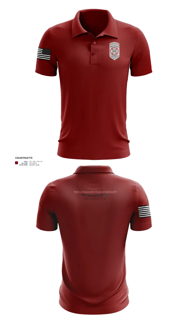 Short Sleeve Performance Polo, The Melrose Fire Company Incorporated, , Teamtime, Team time, sublimation, custom sports apparel, team uniforms, spirit wear, spiritwear, sports uniforms, custom shirts, team store, custom team store, fundraiser sports, apparel fundraiser