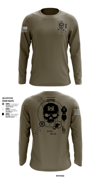 374TH CECI 7217539 Long Sleeve Performance Shirt - 1