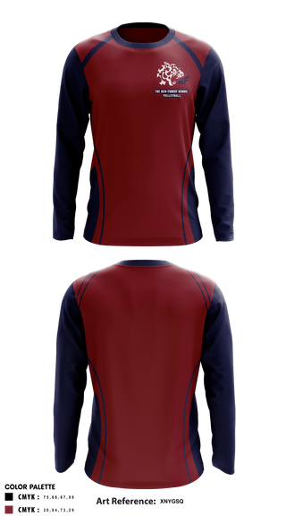 Long Sleeve Performance Shirt, The Kew-Forest School Volleyball, Men's Volleyball, Teamtime, Team time, sublimation, custom sports apparel, team uniforms, spirit wear, spiritwear, sports uniforms, custom shirts, team store, custom team store, fundraiser sports, apparel fundraiser