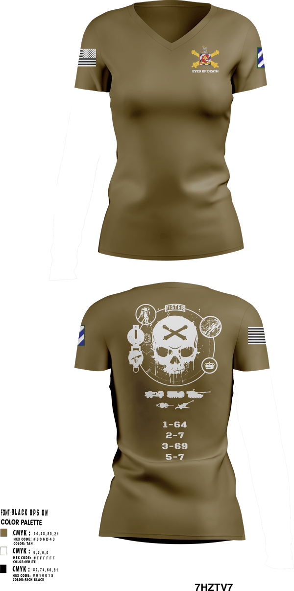 Women's Short Sleeve Vneck Shirt, 1-41 FA, Army, Teamtime, Team time, sublimation, custom sports apparel, team uniforms, spirit wear, spiritwear, sports uniforms, custom shirts, team store, custom team store, fundraiser sports, apparel fundraiser