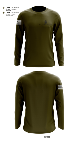 Long Sleeve Performance Shirt, The Smokin' Gorillas, Space Force, Teamtime, Team time, sublimation, custom sports apparel, team uniforms, spirit wear, spiritwear, sports uniforms, custom shirts, team store, custom team store, fundraiser sports, apparel fundraiser