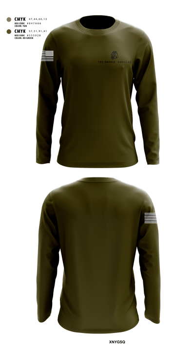 The Smokin' Gorillas 85798917 Long Sleeve Performance Shirt - 2