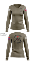 Alpha Company 1-138th Infantry Regiment 86891833 Women's Long Sleeve V-neck Shirt - 202