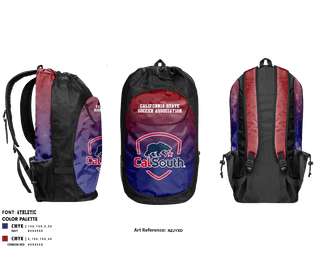 Gear Bag, California State Soccer Association – South (Cal South), Men's Soccer, Teamtime, Team time, sublimation, custom sports apparel, team uniforms, spirit wear, spiritwear, sports uniforms, custom shirts, team store, custom team store, fundraiser sports, apparel fundraiser
