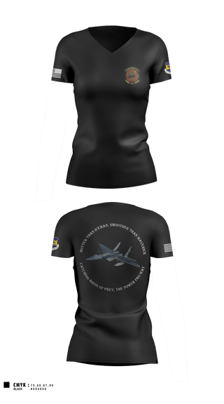 Women's Short Sleeve Vneck Shirt, 332 ECES, Air Force, Teamtime, Team time, sublimation, custom sports apparel, team uniforms, spirit wear, spiritwear, sports uniforms, custom shirts, team store, custom team store, fundraiser sports, apparel fundraiser