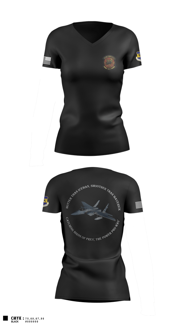Women's Short Sleeve Vneck Shirt, 332 ECES, Air Force, Teamtime, Team time, sublimation, custom sports apparel, team uniforms, spirit wear, spiritwear, sports uniforms, custom shirts, team store, custom team store, fundraiser sports, apparel fundraiser