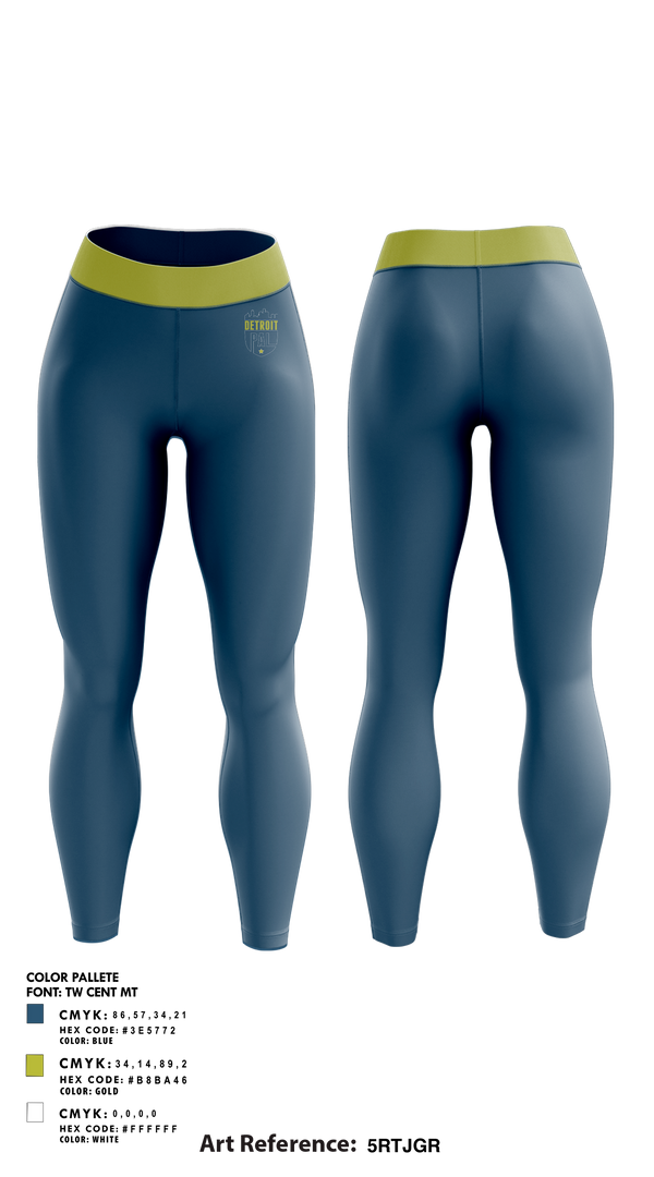 Womens Leggings, Detroit PAL Flag Football, , Teamtime, Team time, sublimation, custom sports apparel, team uniforms, spirit wear, spiritwear, sports uniforms, custom shirts, team store, custom team store, fundraiser sports, apparel fundraiser