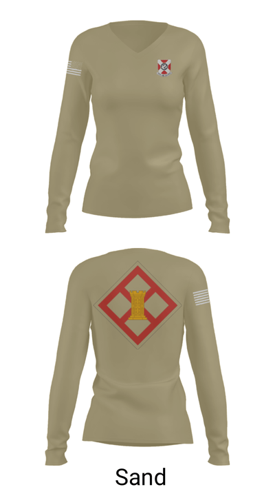 322 EN CO 78739236 Women's Long Sleeve V-neck Shirt - 97