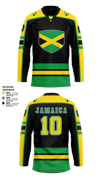 Jamaican Olympic Ice Hockey Federation 18663712 Hockey Jersey - 1