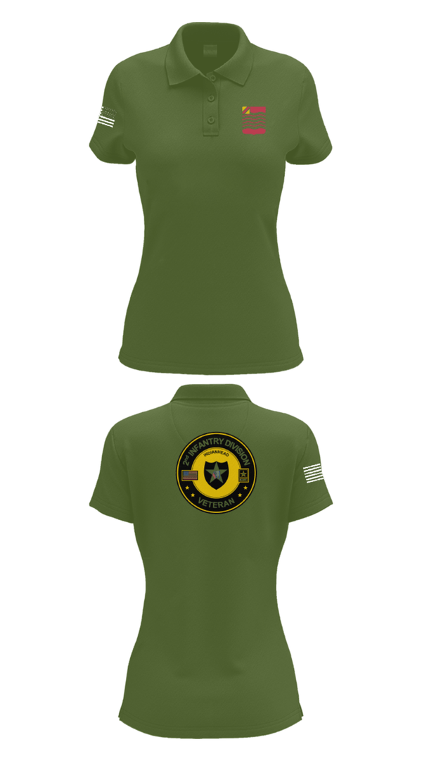 Women's Short Sleeve Performance Polo, 1st Battalion 15th Field Artillery, Army, Teamtime, Team time, sublimation, custom sports apparel, team uniforms, spirit wear, spiritwear, sports uniforms, custom shirts, team store, custom team store, fundraiser sports, apparel fundraiser