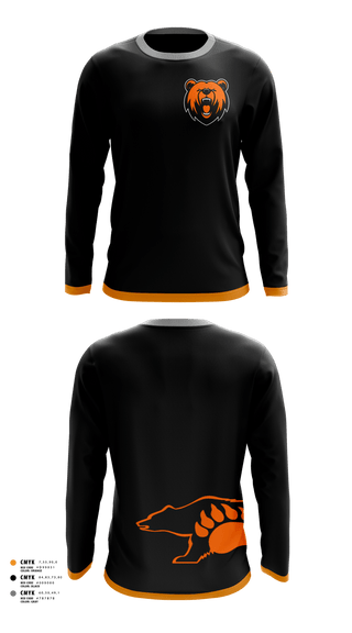 Long Sleeve Rash Guard Shirt, Lucas Cubs, Wrestling, Teamtime, Team time, sublimation, custom sports apparel, team uniforms, spirit wear, spiritwear, sports uniforms, custom shirts, team store, custom team store, fundraiser sports, apparel fundraiser