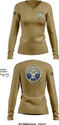 LAZY HELLDIVER 74477476 Women's Long Sleeve V-neck Shirt - 5