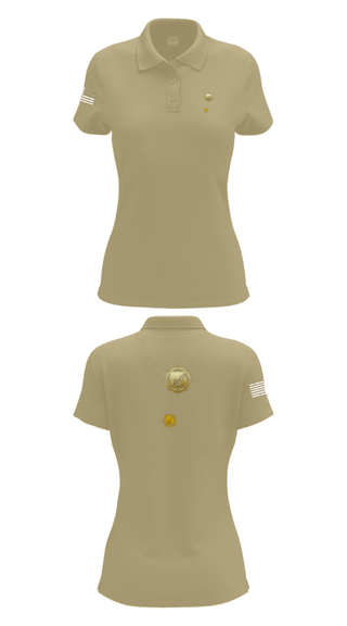 Women's Short Sleeve Performance Polo, 383rd MCT, Army, Teamtime, Team time, sublimation, custom sports apparel, team uniforms, spirit wear, spiritwear, sports uniforms, custom shirts, team store, custom team store, fundraiser sports, apparel fundraiser