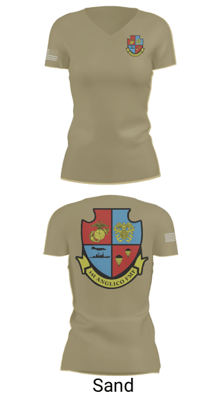 Women's Short Sleeve Vneck Shirt, 1st Anglico, , Teamtime, Team time, sublimation, custom sports apparel, team uniforms, spirit wear, spiritwear, sports uniforms, custom shirts, team store, custom team store, fundraiser sports, apparel fundraiser