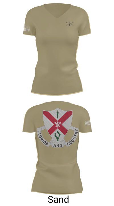 C Co 1-124 Rifle Company 57736053 Women's Short Sleeve V-neck Shirt - 84