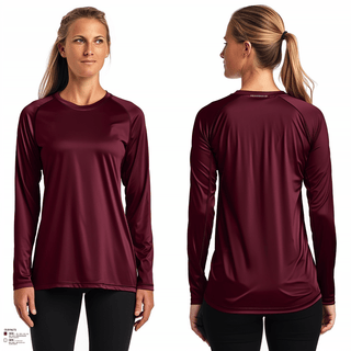 Women's Long Sleeve Vneck Shirt, West Mecklenburg High School Volleyball, Women's Volleyball, Teamtime, Team time, sublimation, custom sports apparel, team uniforms, spirit wear, spiritwear, sports uniforms, custom shirts, team store, custom team store, fundraiser sports, apparel fundraiser