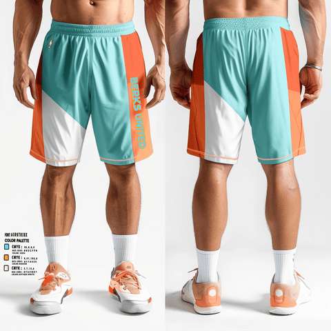 Athletic Shorts With Pockets, Berks United, Men's Basketball, Teamtime, Team time, sublimation, custom sports apparel, team uniforms, spirit wear, spiritwear, sports uniforms, custom shirts, team store, custom team store, fundraiser sports, apparel fundraiser