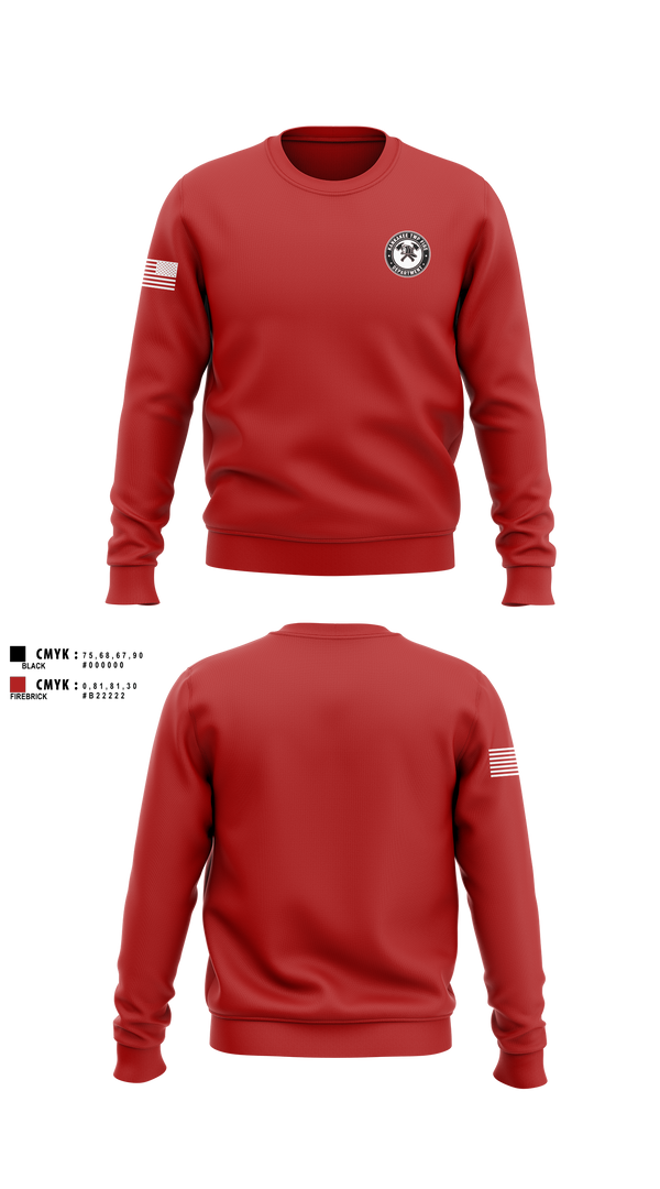 Crew Neck Sweatshirt, Kankakee Twp Fire, , Teamtime, Team time, sublimation, custom sports apparel, team uniforms, spirit wear, spiritwear, sports uniforms, custom shirts, team store, custom team store, fundraiser sports, apparel fundraiser