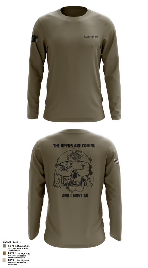 Long Sleeve Performance Shirt, 42D FRSDAACC, Army, Teamtime, Team time, sublimation, custom sports apparel, team uniforms, spirit wear, spiritwear, sports uniforms, custom shirts, team store, custom team store, fundraiser sports, apparel fundraiser