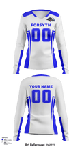 Forsyth High School Volleyball 13165035 Women's Long Sleeve V-neck Shirt - 82