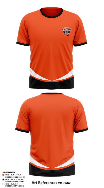 Winona Winhawks 28886102 Short Sleeve Performance Shirt - 1