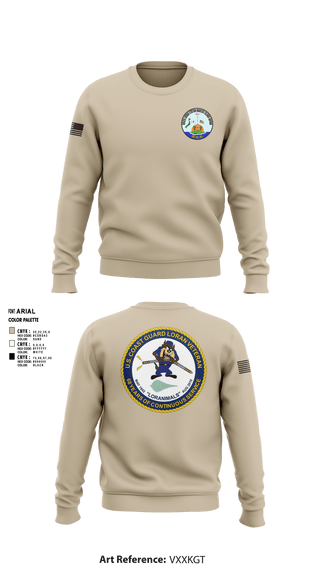 Crew Neck Sweatshirt, Marcus Island Loran Station, Coast Guard, Teamtime, Team time, sublimation, custom sports apparel, team uniforms, spirit wear, spiritwear, sports uniforms, custom shirts, team store, custom team store, fundraiser sports, apparel fundraiser