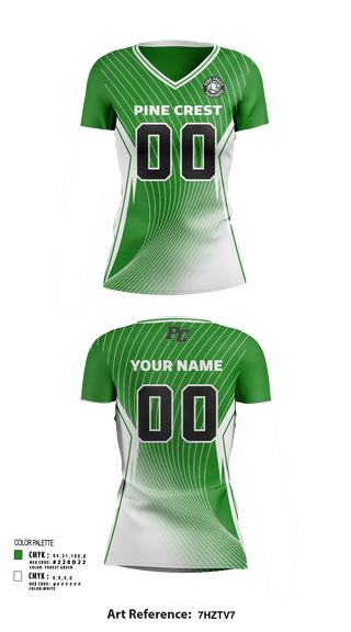 Women's Short Sleeve Vneck Shirt, Pine Crest School (Upper School) Volleyball, Women's Volleyball, Teamtime, Team time, sublimation, custom sports apparel, team uniforms, spirit wear, spiritwear, sports uniforms, custom shirts, team store, custom team store, fundraiser sports, apparel fundraiser