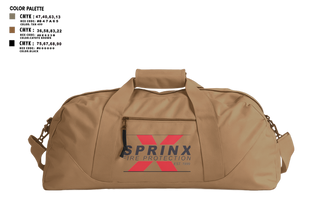 Duffle Bag, SPRINX FIRE PROTECTION, , Teamtime, Team time, sublimation, custom sports apparel, team uniforms, spirit wear, spiritwear, sports uniforms, custom shirts, team store, custom team store, fundraiser sports, apparel fundraiser