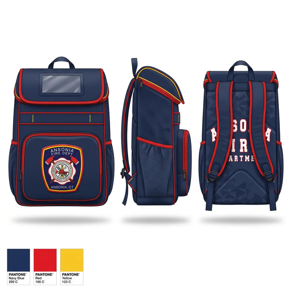 Gear Bag, Ansonia Fire Department, Fire Department, Teamtime, Team time, sublimation, custom sports apparel, team uniforms, spirit wear, spiritwear, sports uniforms, custom shirts, team store, custom team store, fundraiser sports, apparel fundraiser