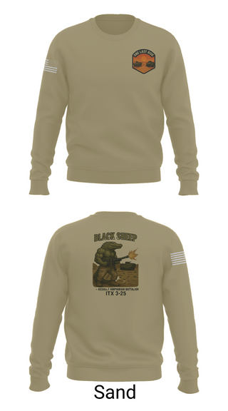 Crew Neck Sweatshirt, 4th Assault Amphibian Battalion, Company B, , Teamtime, Team time, sublimation, custom sports apparel, team uniforms, spirit wear, spiritwear, sports uniforms, custom shirts, team store, custom team store, fundraiser sports, apparel fundraiser