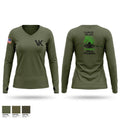 VMFA-121 new Women's Long Sleeve V-neck Shirt - 1