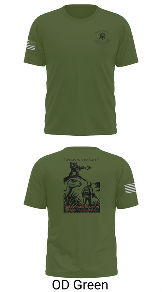Old School Cotton Feel Shirt, C co. 1-182 IN, , Teamtime, Team time, sublimation, custom sports apparel, team uniforms, spirit wear, spiritwear, sports uniforms, custom shirts, team store, custom team store, fundraiser sports, apparel fundraiser