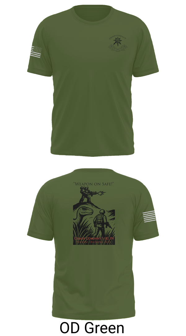 Old School Cotton Feel Shirt, C co. 1-182 IN, , Teamtime, Team time, sublimation, custom sports apparel, team uniforms, spirit wear, spiritwear, sports uniforms, custom shirts, team store, custom team store, fundraiser sports, apparel fundraiser